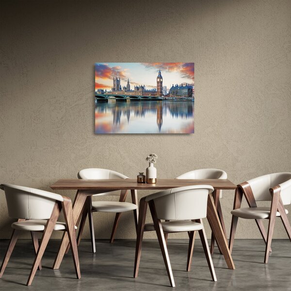 Staklena slika - Londonski Houses of Parliament (70x50 cm)
