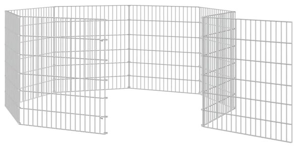 Ograda za životinje s 8 ploča 54 x 60 cm od pocinčanog željeza - 54 x 60 cm 8 panela 54 x 60 cm 8 panela
