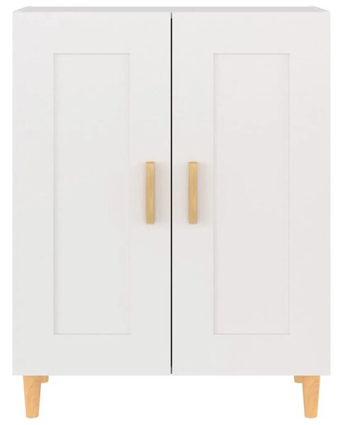 Komoda bijela 69 5 x 34 x 90 cm od konstruiranog drva - Bijela 1 Bijela