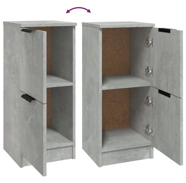 Komoda siva boja betona 30 x 30 x 70 cm od konstruiranog drva - Beton siva 1 Beton siva 1