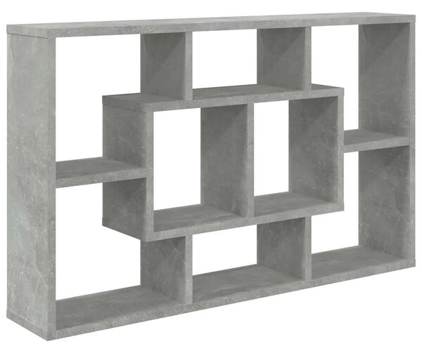 Zidna polica siva boja betona 85x16x52 5 cm konstruirano drvo - Beton siva 1 1 Beton siva