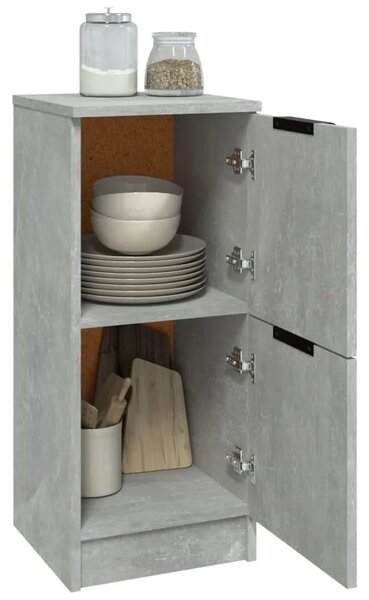 Komoda siva boja betona 30 x 30 x 70 cm od konstruiranog drva - Beton siva 1 Beton siva 1
