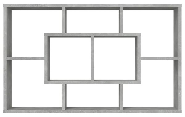 Zidna polica siva boja betona 85x16x52 5 cm konstruirano drvo - Beton siva 1 1 Beton siva