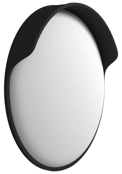 Vanjsko konveksno prometno ogledalo crno Ø45 cm polikarbonat - Crna Ø 45 cm 1 Crna