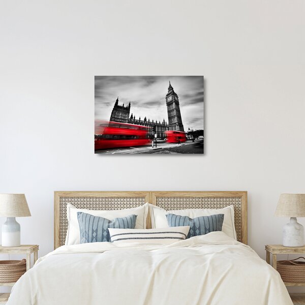 Staklena slika - Londonski Houses of Parliament (70x50 cm)
