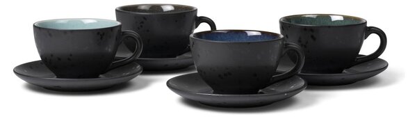 Crne/tamno plave keramičke šalice u setu 4 kom 240 ml Gastro Black/Mix – Bitz