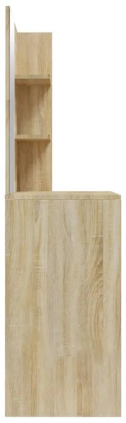 Toaletni stolić s ogledalom boja hrasta sonome 74 5x40x141 cm - sonoma hrast 1 Sonoma hrast