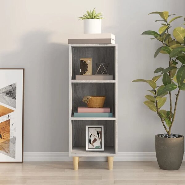 Komoda boja hrasta sonome 34 5x32 5x90 cm konstruirano drvo - Sivi hrast sonoma 1 Sivi hrast sonoma