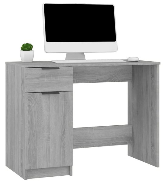 Radni stol boja hrasta sonome 100x50x75 cm konstruirano drvo - Sivi hrast sonoma Sivi hrast sonoma