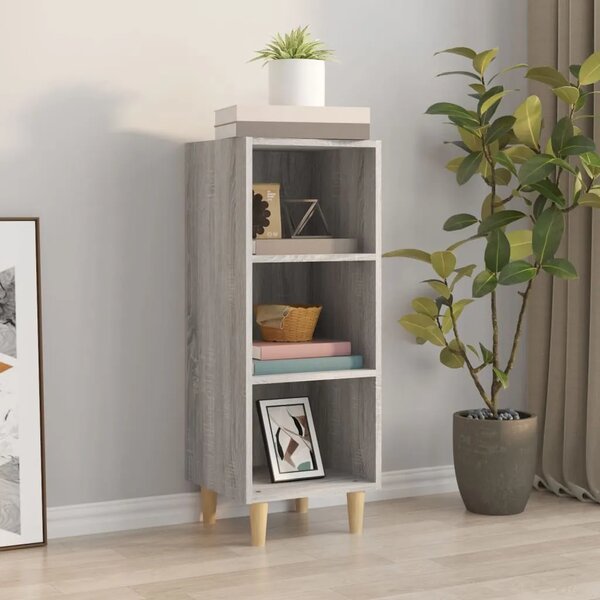 Komoda boja hrasta sonome 34 5x32 5x90 cm konstruirano drvo - Sivi hrast sonoma 1 Sivi hrast sonoma