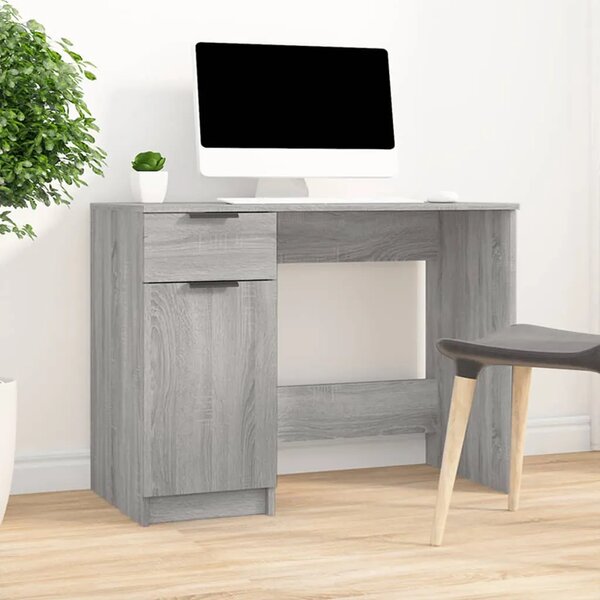 Radni stol boja hrasta sonome 100x50x75 cm konstruirano drvo - Sivi hrast sonoma Sivi hrast sonoma