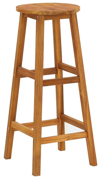 Stol i stolice - 9-dijelni vrtni barski set od masivnog bagremovog drva - Dužina stola 150 cm Barski stolci s okruglim sjedalom