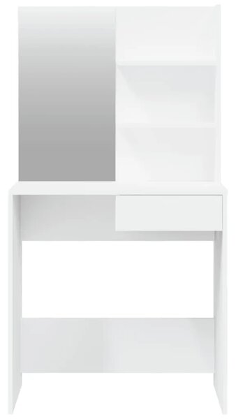 Toaletni stolić s ogledalom bijeli 74 5 x 40 x 141 cm - Bijela 1 Bijela