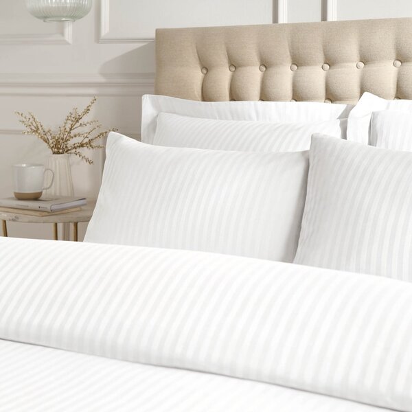 Jastučnice u setu 2 kom od damasta 50x75 cm Satin Stripe – Catherine Lansfield
