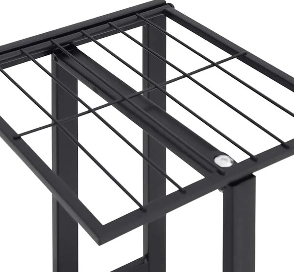 Stalak za cvijeće s 5 katova 44 x 23 x 100 cm crni željezni - Crna 45 x 23 x 100 cm 1 Crna