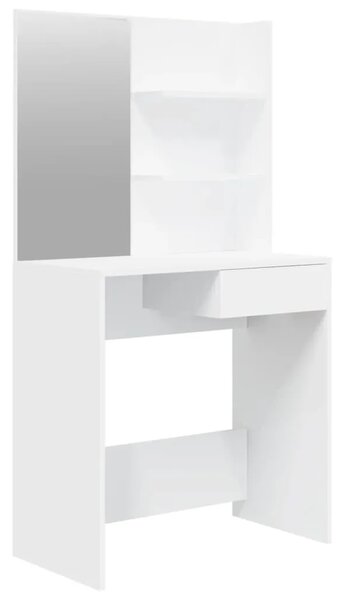 Toaletni stolić s ogledalom bijeli 74 5 x 40 x 141 cm - Bijela 1 Bijela