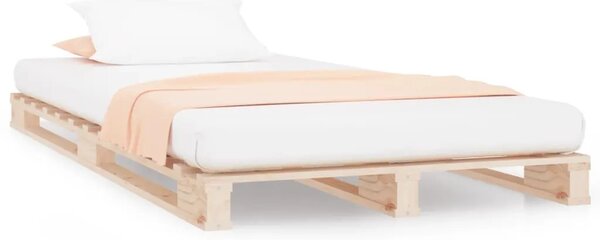 Krevet od paleta 90 x 190 cm od masivne borovine mali - Prirodna 90 x 190 cm Prirodna 90 x 190 cm