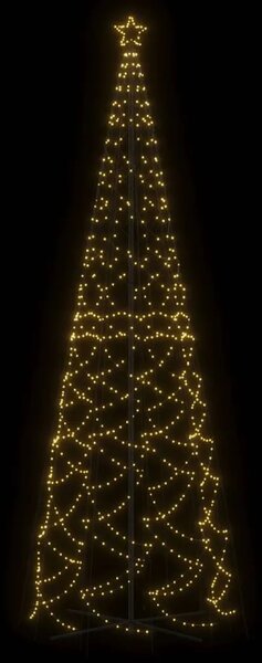 Stožasto božićno drvce toplo bijelo 1400 LED žarulja 160x500 cm - Topla bijela 500 x 160 cm 1 1