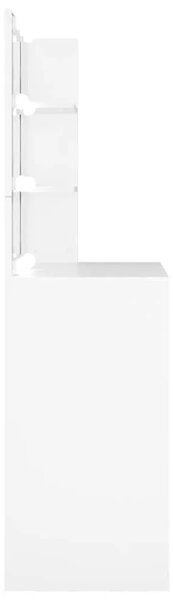 Toaletni stolić s LED svjetlima bijeli 74 5 x 40 x 141 cm - Bijela 1 Bijela