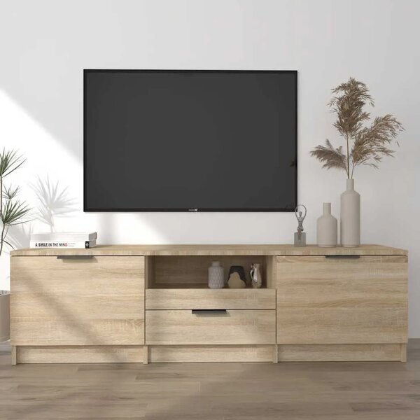 TV ormarić Sonoma hrast 140x35x40 cm Konstruirano drvo - sonoma hrast 1 Sonoma hrast