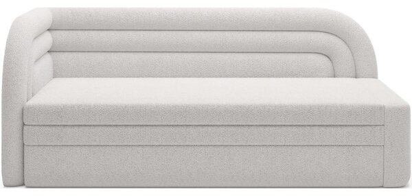 Krem sklopiva/s prostorom za odlaganje sofa od bouclé tkanine s lijevim kutom 223 cm Fabillo – ELTAP