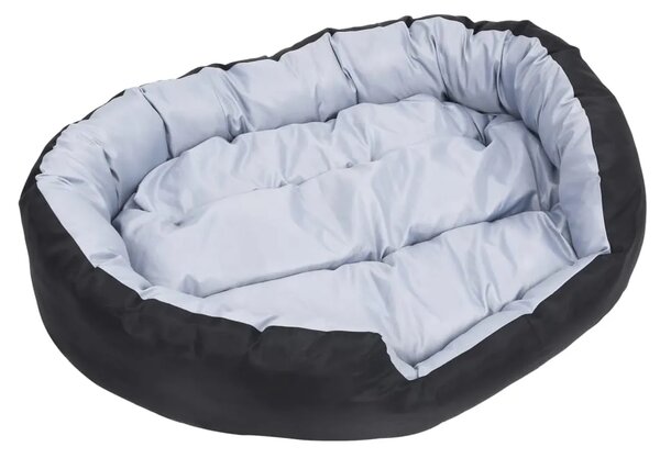 Dvostrani perivi jastuk za pse sivo-crni 110 x 80 x 23 cm - Siva i crna 110 x 80 x 23 cm Siva i crna 110 x 80 x 23 cm