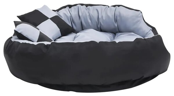 Dvostrani perivi jastuk za pse sivo-crni 110 x 80 x 23 cm - Siva i crna 110 x 80 x 23 cm Siva i crna 110 x 80 x 23 cm