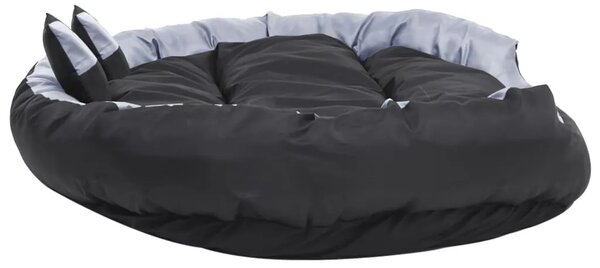 Dvostrani perivi jastuk za pse sivo-crni 150 x 120 x 25 cm - Siva i crna 150 x 120 x 25 cm Siva i crna 150 x 120 x 25 cm