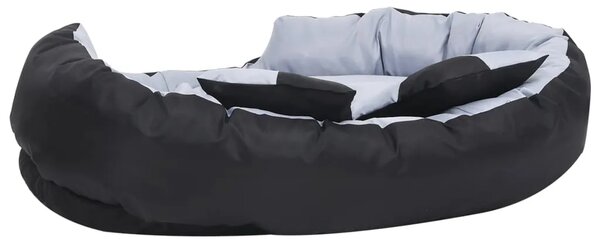 Dvostrani perivi jastuk za pse sivo-crni 110 x 80 x 23 cm - Siva i crna 110 x 80 x 23 cm Siva i crna 110 x 80 x 23 cm