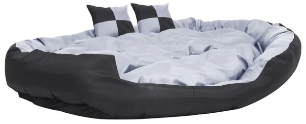 Dvostrani perivi jastuk za pse sivo-crni 150 x 120 x 25 cm - Siva i crna 150 x 120 x 25 cm Siva i crna 150 x 120 x 25 cm