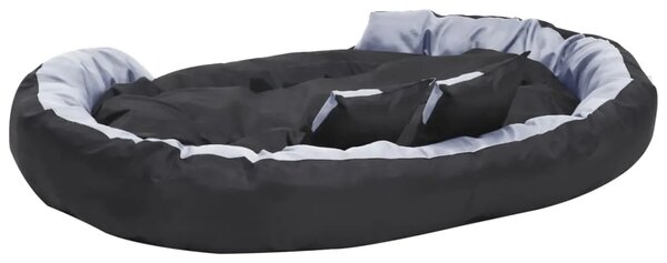 Dvostrani perivi jastuk za pse sivo-crni 150 x 120 x 25 cm - Siva i crna 150 x 120 x 25 cm Siva i crna 150 x 120 x 25 cm