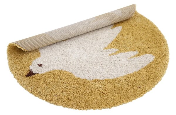 Oker žuti dječji tepih ø120 cm Bohemian Bird Miel – Nattiot