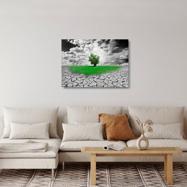 Staklena slika - Djelić prirode u gradu (70x50 cm)