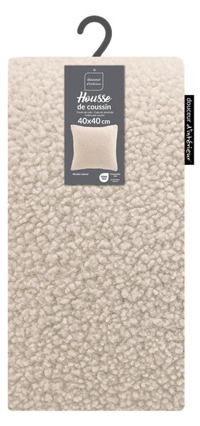 Ukrasna jastučnica od sherpa flisa 40x40 cm Woolen – douceur d'intérieur