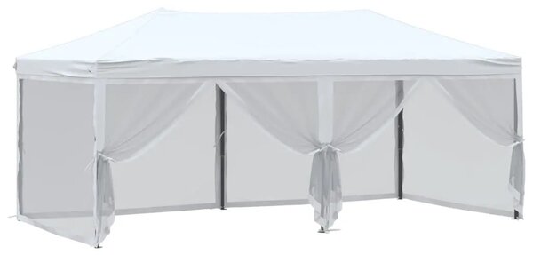 Sklopivi šator za svadbe - šator za zabave s bočnim zidovima 3 x 6 m bijeli - Bijela 3 x 6 m 1 Bijela