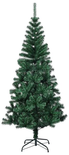 Umjetno božićno drvce s obojenim vrhovima zeleno 180 cm PVC - Zelena 180 x 90 cm 1 1