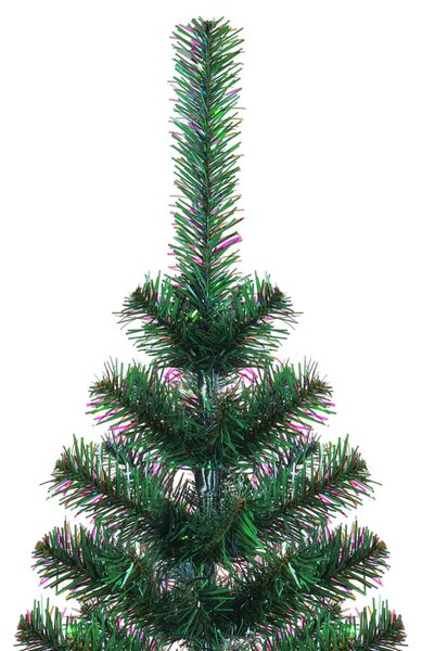 Umjetno božićno drvce s obojenim vrhovima zeleno 180 cm PVC - Zelena 180 x 90 cm 1 1