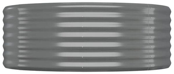 Povišena gredica - Vrtna gredica od pocinčanog čelika 322x100x36 cm sivi - Siva 322 x 100 x 36 cm 1 Siva