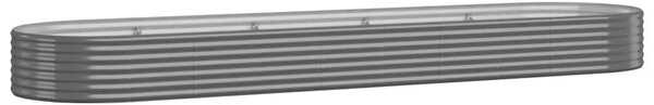 Povišena gredica - Vrtna gredica od pocinčanog čelika 396x100x36 cm sivi - Siva 396 x 100 x 36 cm 1 Siva