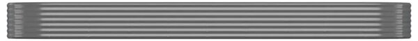 Povišena gredica - Vrtna gredica od pocinčanog čelika 396x100x36 cm sivi - Siva 396 x 100 x 36 cm 1 Siva
