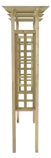 Rešetkasti luk 150 x 60 x 210 cm drveni