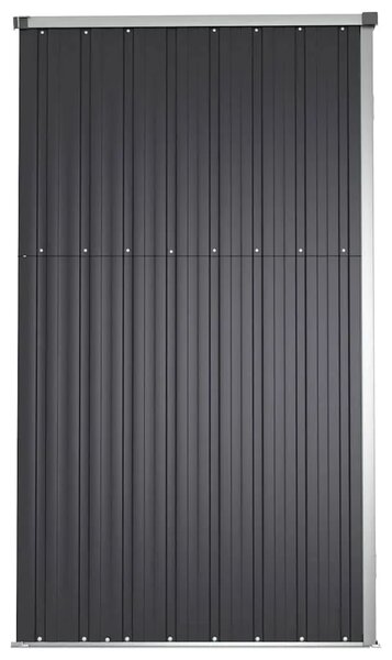 Vrtna kućica - Vrtno spremište antracit 225 x 89 x 161 cm od pocinčanog čelika - Antracit 225 x 89 x 161 cm 1 Antracit