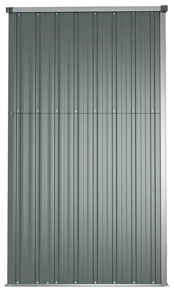 Vrtna kućica - Vrtno spremište sivo 161 x 89 x 161 cm od pocinčanog čelika - Siva 161 x 89 x 161 cm 1 Siva