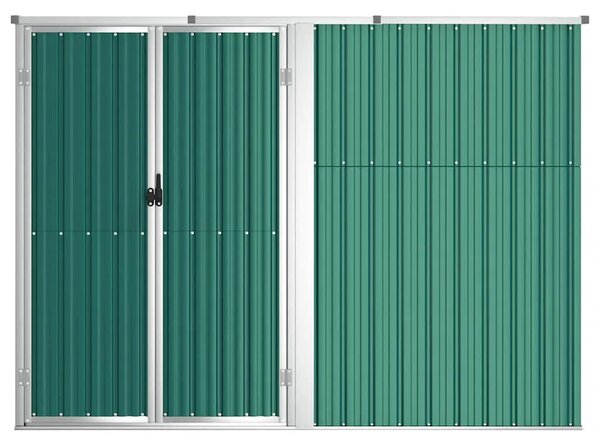 Vrtna kućica - Vrtno spremište zeleno 225 x 89 x 161 cm od pocinčanog čelika - Zelena 225 x 89 x 161 cm 1 Zelena