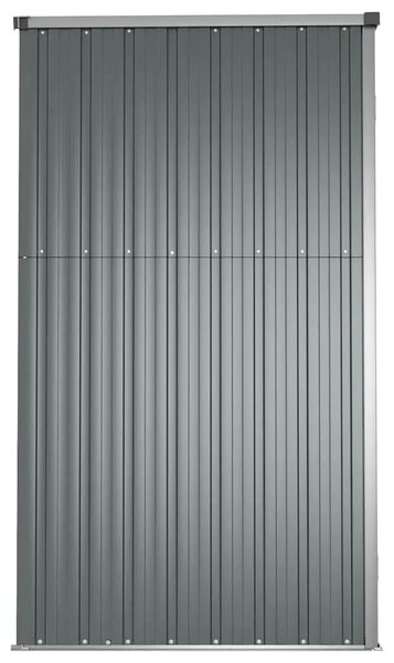 Vrtna kućica - Vrtno spremište sivo 225 x 89 x 161 cm od pocinčanog čelika - Siva 225 x 89 x 161 cm 1 Siva