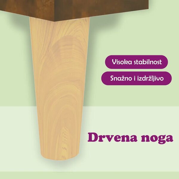 Komoda boja dimljenog hrasta 69 5x32 5x90 cm konstruirano drvo - Dimljeni hrast 1 Dimljeni hrast