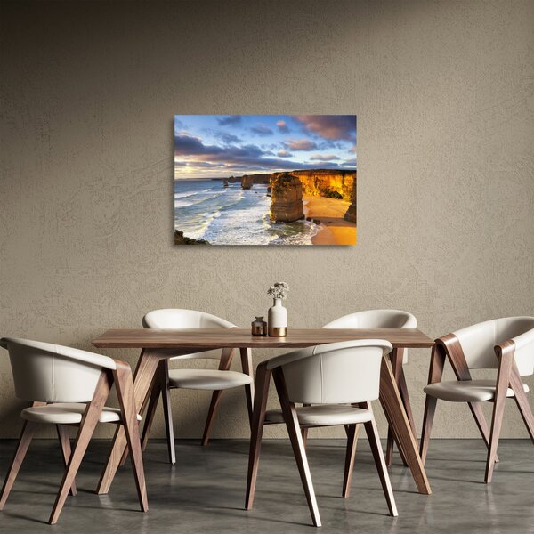 Staklena slika morskih litica (70x50 cm)
