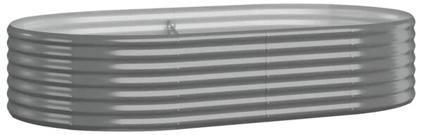 Povišena gredica - Vrtna gredica od pocinčanog čelika 175x100x36 cm sivi - Siva 175 x 100 x 36 cm 1 Siva