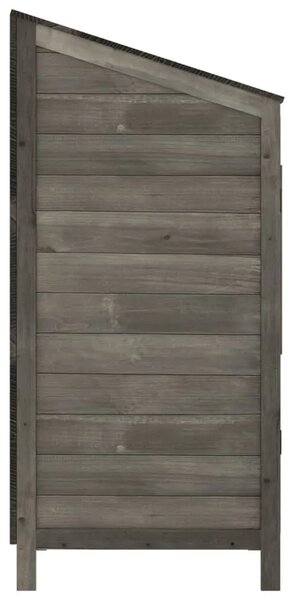 Vrtna kućica - Vrtno spremište antracit 55 x 52 x 112 cm od masivne jelovine - Antracit 55 x 52 x 112 cm 1 Antracit
