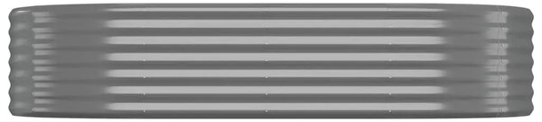 Povišena gredica - Vrtna gredica od pocinčanog čelika 175x100x36 cm sivi - Siva 175 x 100 x 36 cm 1 Siva